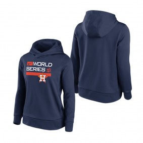 Women's Houston Astros Navy 2022 World Series Authentic Collection Dugout Pullover Hoodie