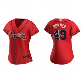 Women's Atlanta Braves Aaron Bummer Red Replica Jersey