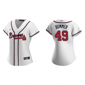 Women's Atlanta Braves Aaron Bummer White Replica Jersey