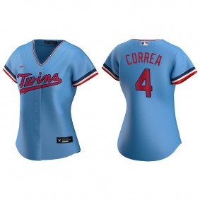 Women's Minnesota Twins Carlos Correa Light Blue Replica Jersey