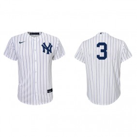 Youth New York Yankees Babe Ruth White Navy Replica Home Jersey
