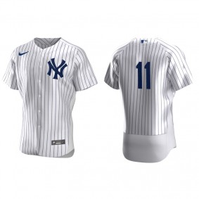 Men's New York Yankees Brett Gardner White Authentic Home Jersey