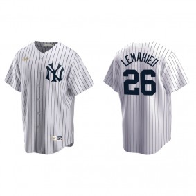Men's New York Yankees DJ LeMahieu White Cooperstown Collection Home Jersey