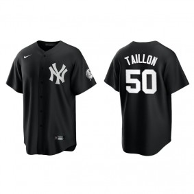 Men's New York Yankees Jameson Taillon Black White Replica Official Jersey