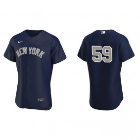 Men's New York Yankees Luke Voit Navy Authentic Jersey