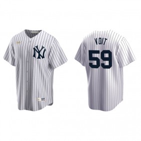 Men's New York Yankees Luke Voit White Cooperstown Collection Home Jersey