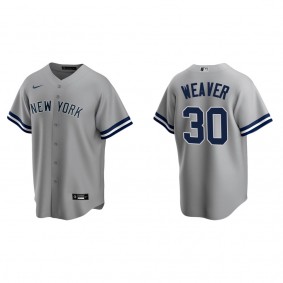 Men's New York Yankees Luke Weaver Gray Replica Road Jersey