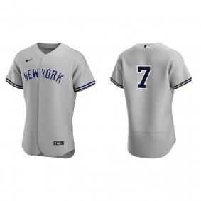 Men's New York Yankees Mickey Mantle Gray Authentic Road Jersey