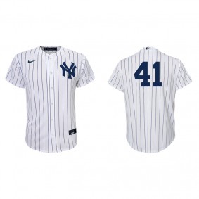 Youth New York Yankees Miguel Andujar White Navy Replica Home Jersey