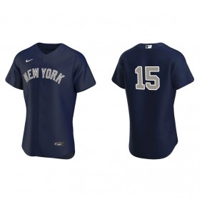 Men's New York Yankees Thurman Munson Navy Authentic Jersey