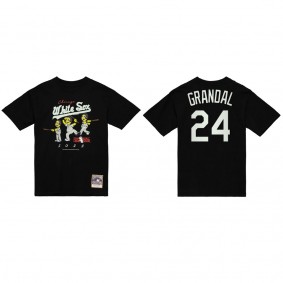 Yasmani Grandal Chicago White Sox Lyrical Lemonade x M&N Black T-Shirt