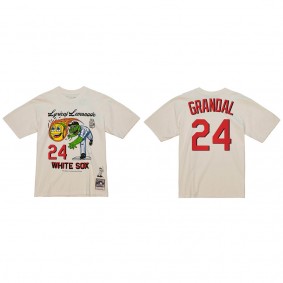Yasmani Grandal Chicago White Sox Lyrical Lemonade x M&N Cream T-Shirt