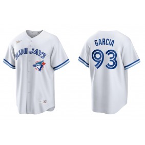 Men's Toronto Blue Jays Yimi Garcia White Cooperstown Collection Home Jersey