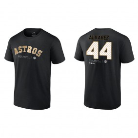 Yordan Alvarez Houston Astros Black 2022 World Series Champions T-Shirt