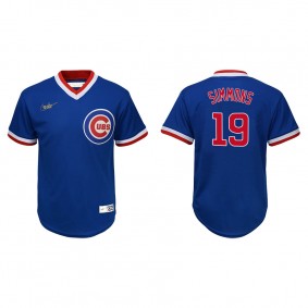 Youth Chicago Cubs Andrelton Simmons Royal Cooperstown Collection Jersey