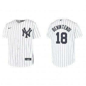 Youth New York Yankees Andrew Benintendi White Replica Home Jersey