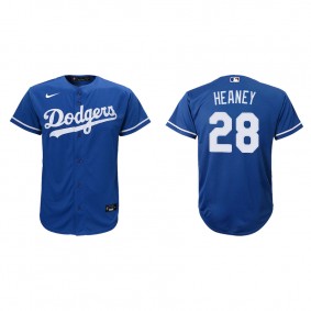 Youth Los Angeles Dodgers Andrew Heaney Royal Replica Alternate Jersey