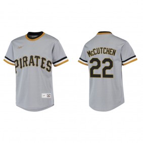 Youth Andrew McCutchen Pittsburgh Pirates Gray Cooperstown Collection Jersey