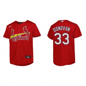 Youth Brendan Donovan St. Louis Cardinals Red Replica Jersey