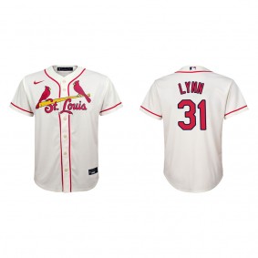 Youth St. Louis Cardinals Lance Lynn Cream Replica Jersey