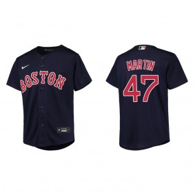 Youth Boston Red Sox Chris Martin Navy Replica Jersey