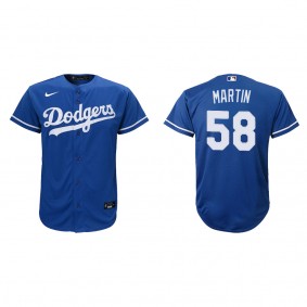 Youth Dodgers Chris Martin Royal Replica Alternate Jersey