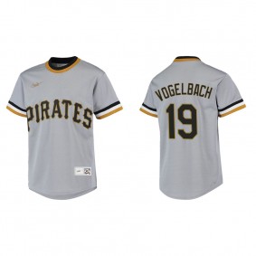 Youth Pittsburgh Pirates Daniel Vogelbach Gray Cooperstown Collection Jersey