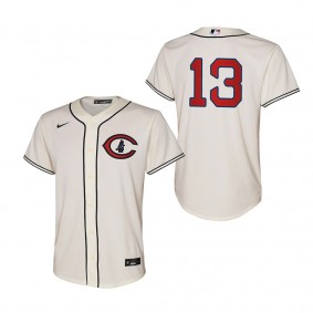 Youth Cubs David Bote Cream 2022 Field of Dreams Replica Jersey
