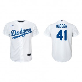 Youth Daniel Hudson Los Angeles Dodgers White Replica Home Jersey