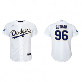 Youth James Outman Los Angeles Dodgers White Gold 2021 City Connect Replica Jersey