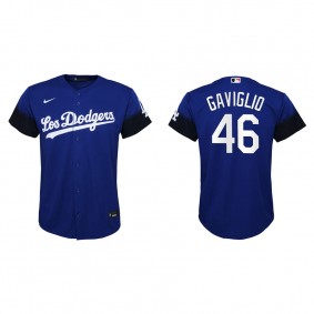 Youth Sam Gaviglio Los Angeles Dodgers Royal 2021 City Connect Replica Jersey