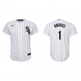 Youth Elvis Andrus Chicago White Sox White Replica Home Jersey