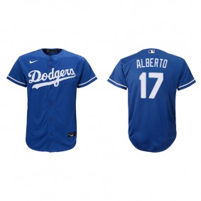 Youth Los Angeles Dodgers Hanser Alberto Royal Replica Alternate Jersey