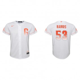Youth San Francisco Giants Heliot Ramos White 2021 City Connect Replica Jersey