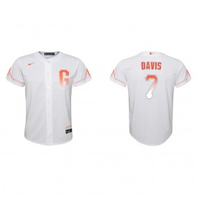 Youth Giants J.D. Davis White City Connect Replica Jersey