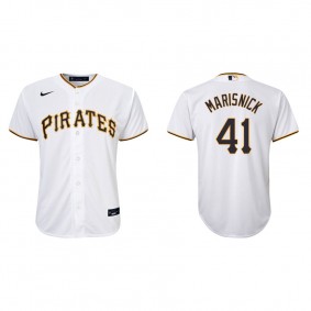 Youth Pittsburgh Pirates Jake Marisnick White Replica Home Jersey