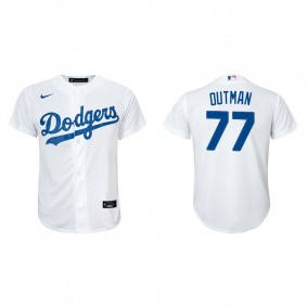 Youth Los Angeles Dodgers James Outman White Replica Home Jersey