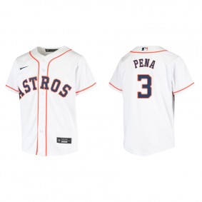 Youth Houston Astros Jeremy Pena White Replica Home Jersey
