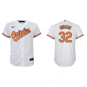 Youth Baltimore Orioles Kyle Gibson White Replica Home Jersey