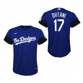 Youth Los Angeles Dodgers Shohei Ohtani Royal City Connect Replica Jersey
