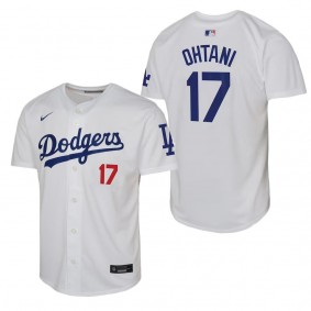 Youth Los Angeles Dodgers Shohei Ohtani White Home Limited Player Jersey