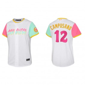 Youth Padres Luis Campusano White 2022 City Connect Replica Jersey