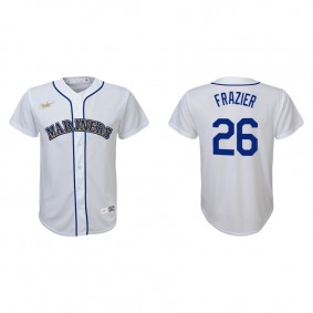 Youth Adam Frazier Seattle Mariners White Cooperstown Collection  Jersey
