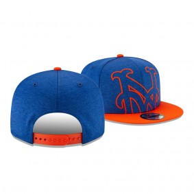 Youth Mets Overshadow Royal Orange 9FIFTY Adjustable Snapback Stadium Collection Hat