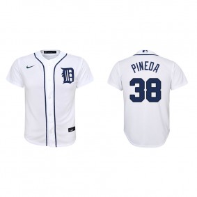 Youth Detroit Tigers Michael Pineda White Replica Home Jersey