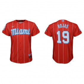 Youth Miami Marlins Miguel Rojas Red City Connect Replica Jersey
