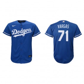 Youth Dodgers Miguel Vargas Royal Replica Alternate Jersey