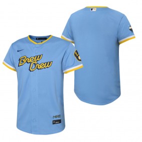Youth Brewers City Connect Replica Team Jersey