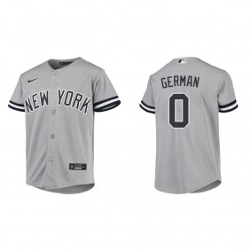 Youth Domingo German New York Yankees Gray Replica Road Jersey