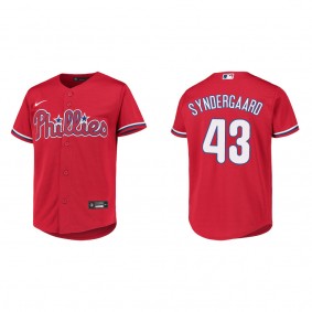 Youth Phillies Noah Syndergaard Red Replica Jersey